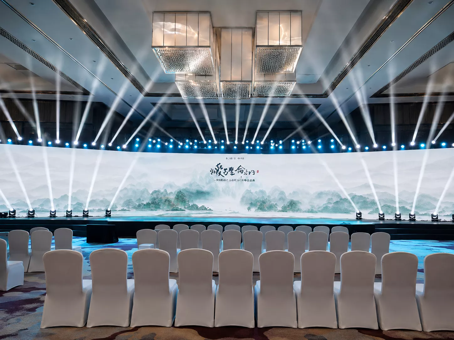 Hunan corporate annual gala ultra-wide rental LED stage display